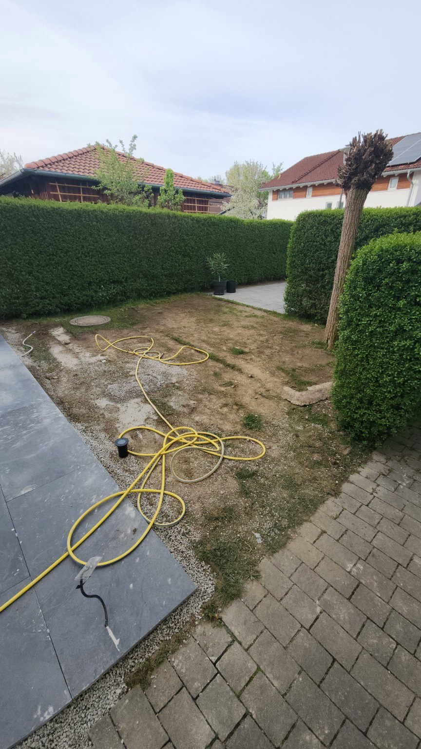 Gartenneugestaltung vorher