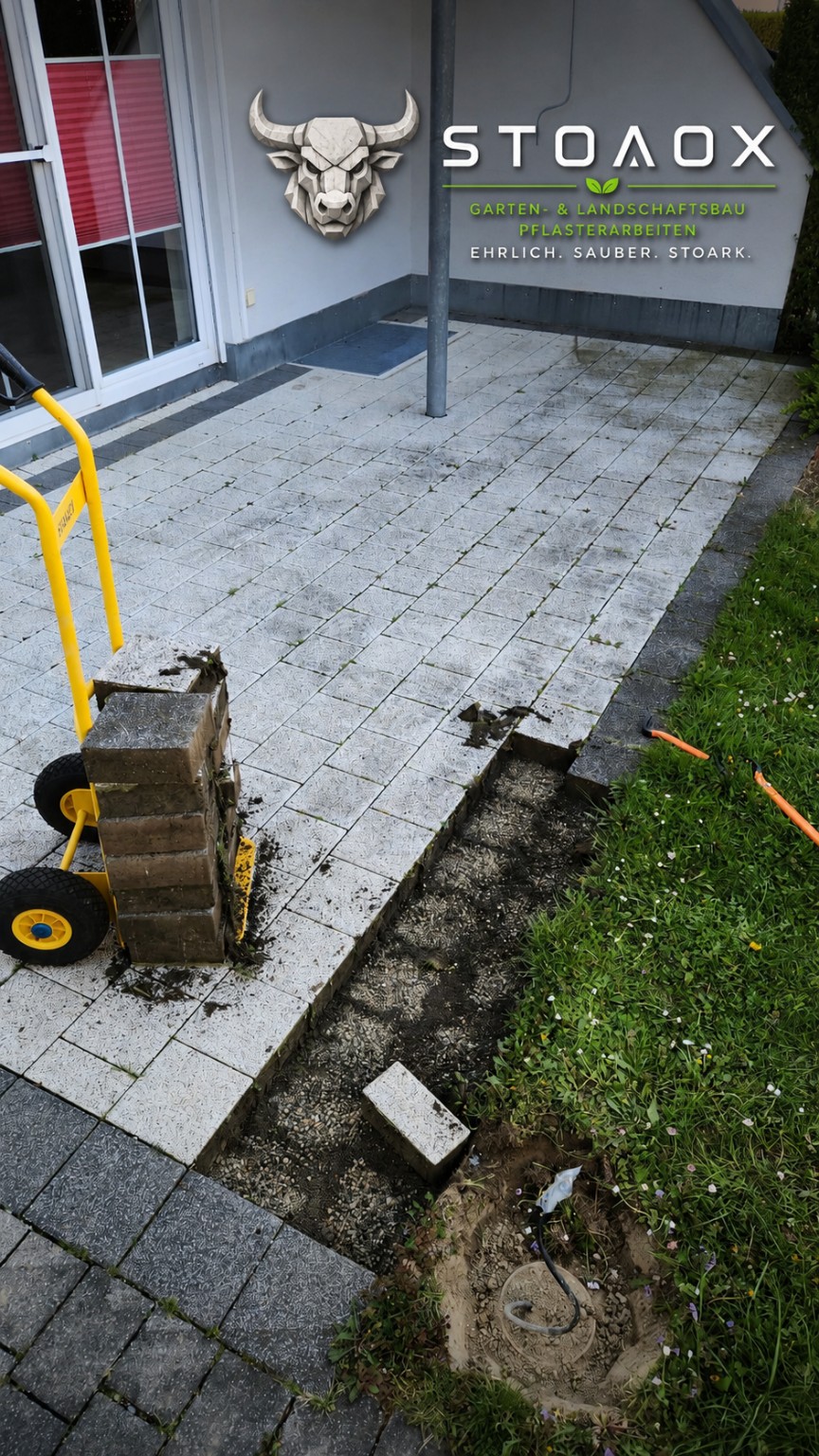 Terrassen- und Gartenbereich vorher